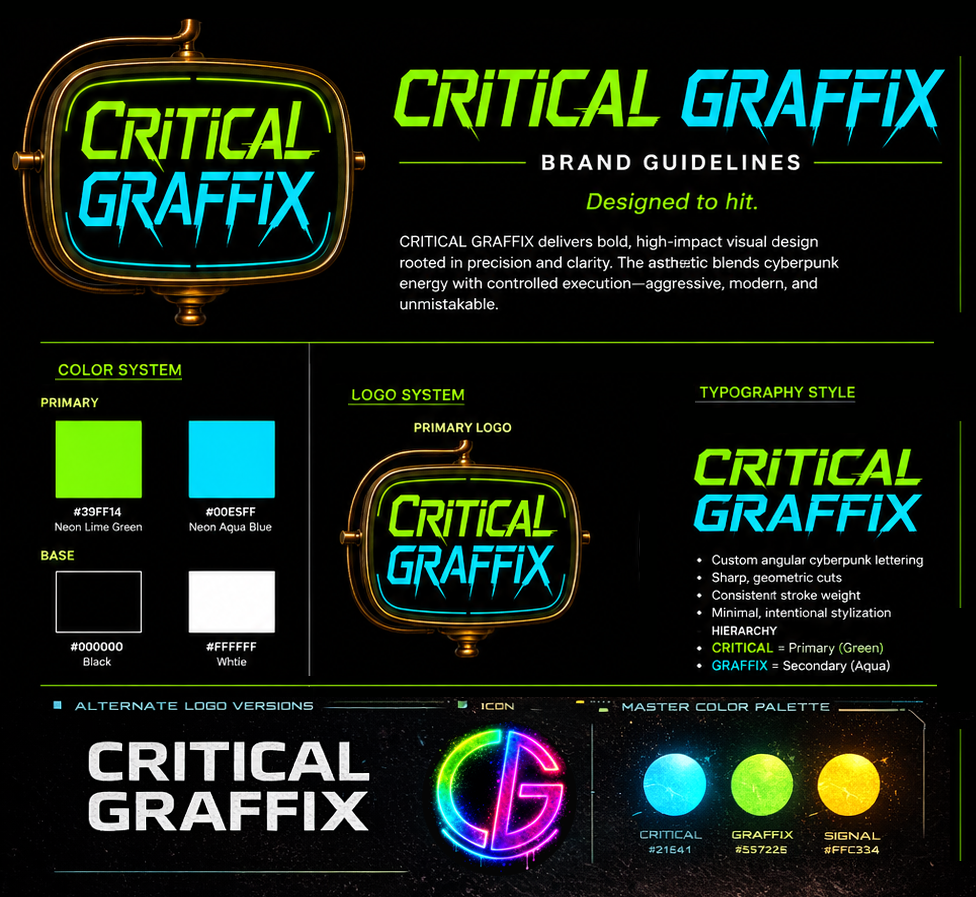 Critical Graffix logo sheet